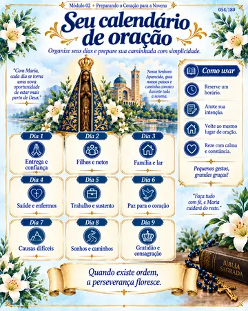 Calendário de oração