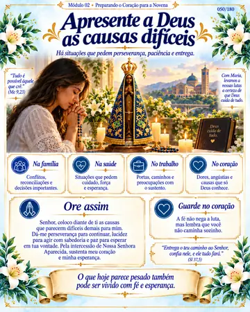 Apresente a Deus as causas difíceis